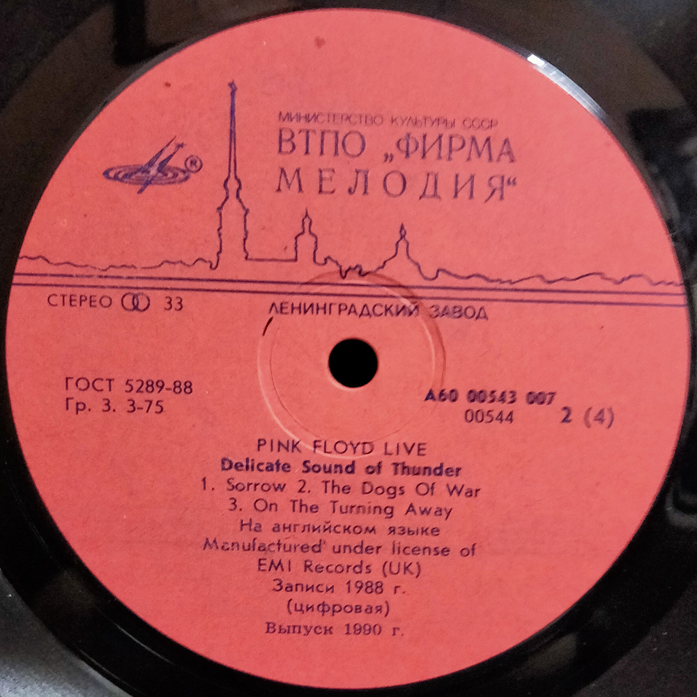 Pink Floyd / Delicate Sound Of Thunder (2LP)