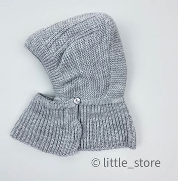 Шапка-шлем демисезонная "Гарри" Серая