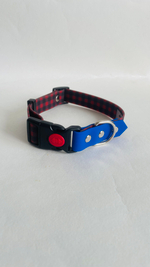 Ошейник для собак из биотана , 25 мм , 35-55 см . Клетка и салатовый