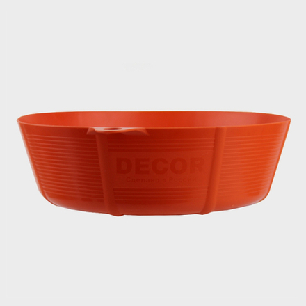 Ёмкость для гипса и затирки 0,67л низкая DECOR 670-0067