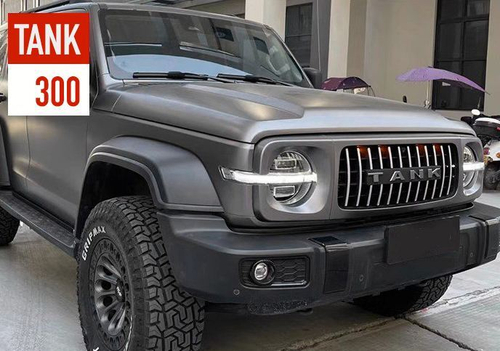 Решётка радиатора Defender GT серая Tank 300