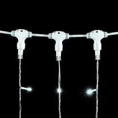 Светодиодный занавес 1*9 м., 900 белых LED ламп, прозрачный провод ПВХ, LTC (PCL901-10-2W)