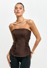 Топ с боковой шнуровкой