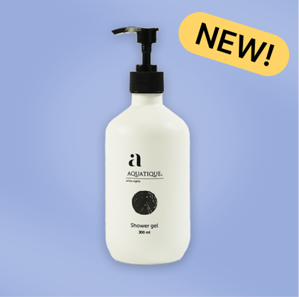 Гель для душа Aquatique (20 шт.) диспенсер белый 300 мл