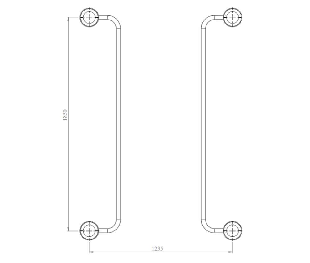 Спортивный комплекс №3, параворкаут, параллельные брусья 1850*1260*1600 мм., D=89 мм.