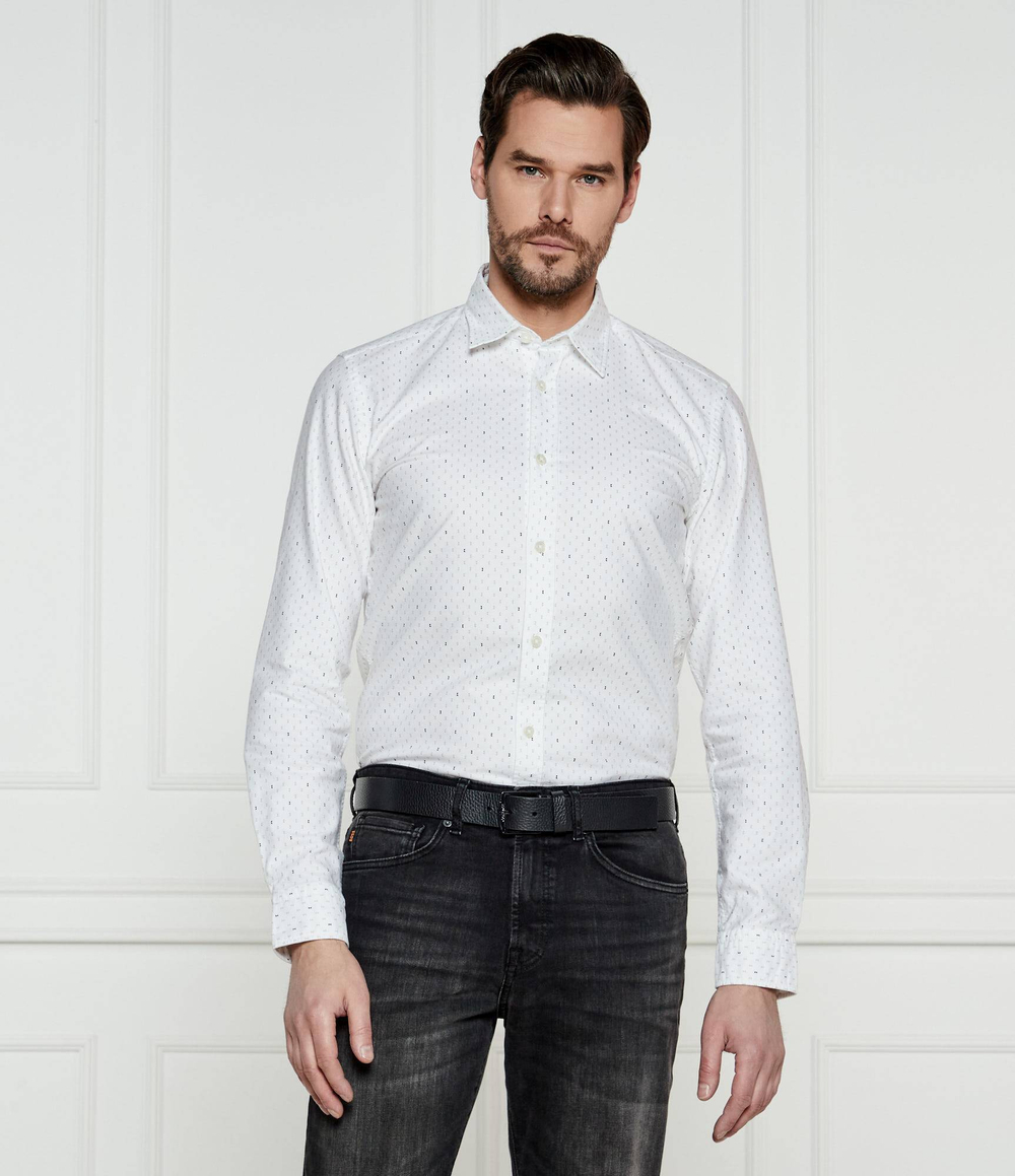 Рубашка C-ROAN-kent-C1-243 BOSS BLACK - белый(50533755)