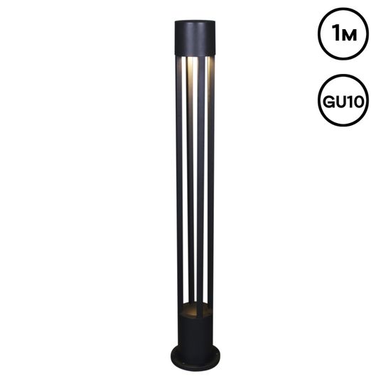 09959-0.7-001KT 1,0M GU10 BK светильник напольный
