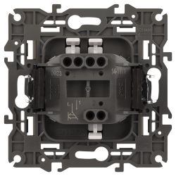 14-1111-05 ЭРА Кнопка, 10АХ-250В, Elegance, антрацит