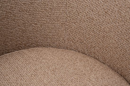 Кресло Napoli вращающееся, рогожка золото/черный Santo300-BEG+Santo302-CHZOL 76*76*76см