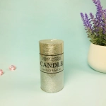 Свеча «New Star» 5*10см цвет серебро ZD-073