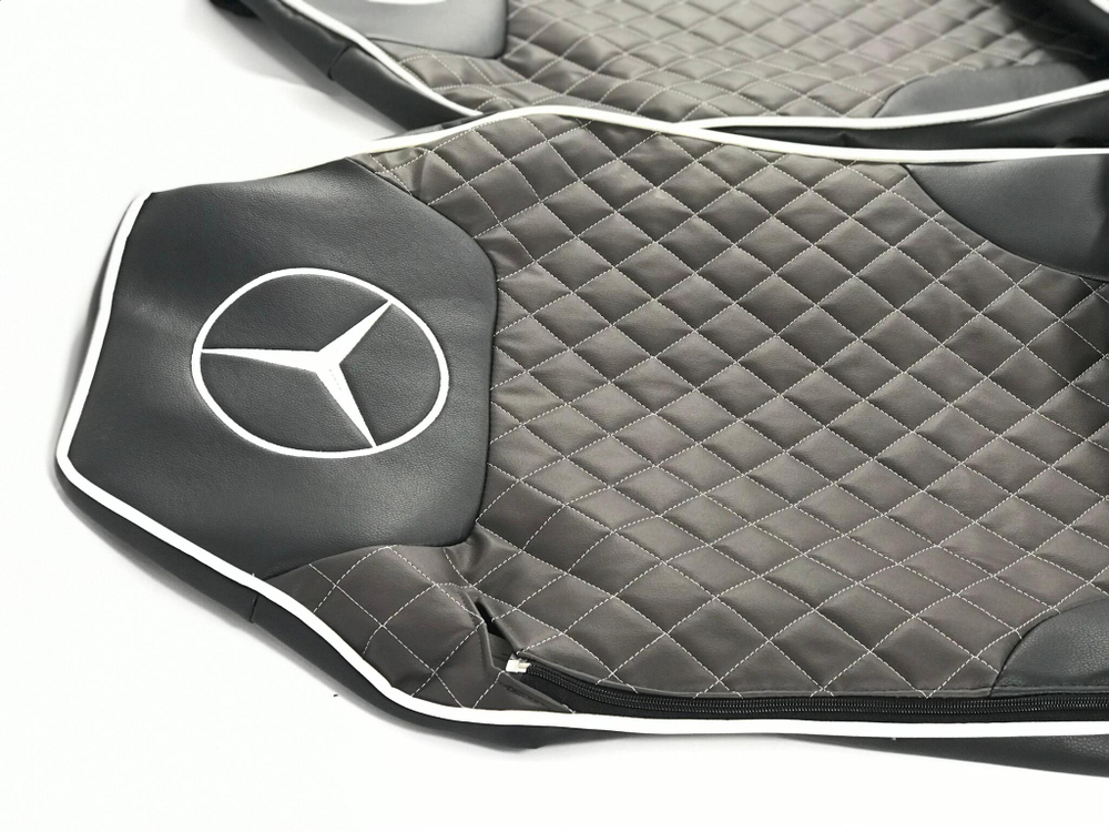 Чехлы Премиум стеганные кожаные MERCEDES MP2/MP3 2004-2013 MR41
