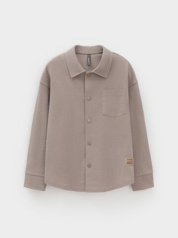 рубашка  для мальчика  КР 302794/коричневый к624