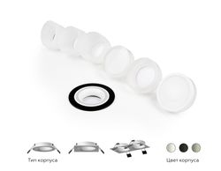 Ambrella Насадка передняя для корпуса светильника с диаметром отверстия D70mm MR16 Насадки 70mm N7120