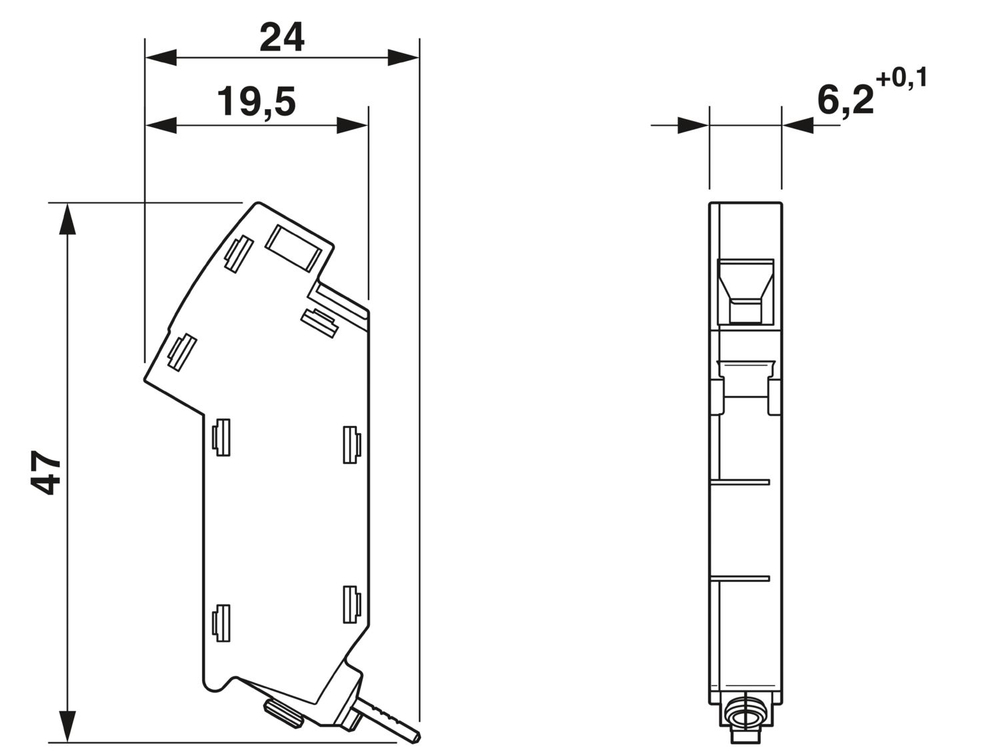 1054762 - TTC-6-FC-UT - Держатель предохранителя