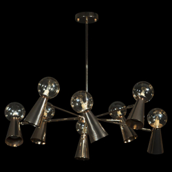 10046/8 Gold Люстра на штанге LOFT IT Halley