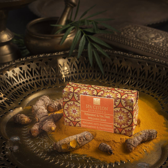 Натуральное антибактериальное мыло"Куркума и Чайное дерево" (100гр)