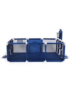 Манеж детский прямоугольный (120*180*60) цвет синий (М11-1)