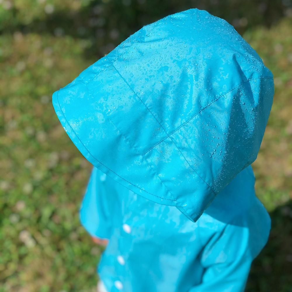 Дождевик "черепашка" (точки на голубом)