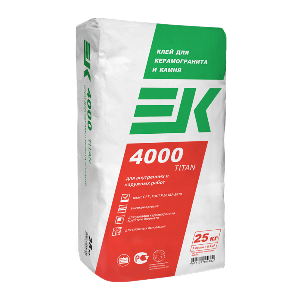 Клей для плитки EK 4000 TITAN/25кг