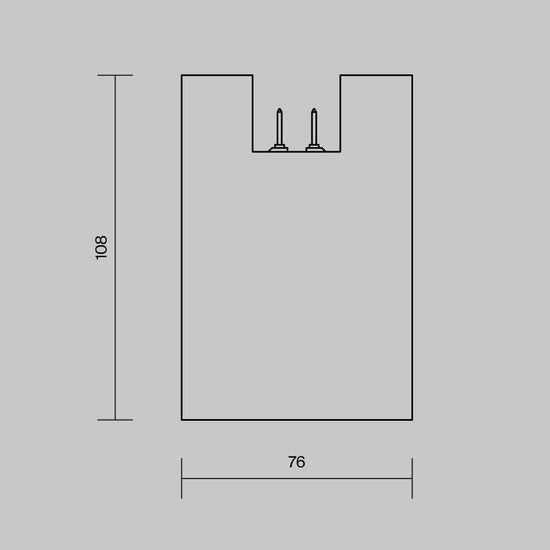 Уличный трековый светильник Outdoor O-TR01-2-S-16WB3K