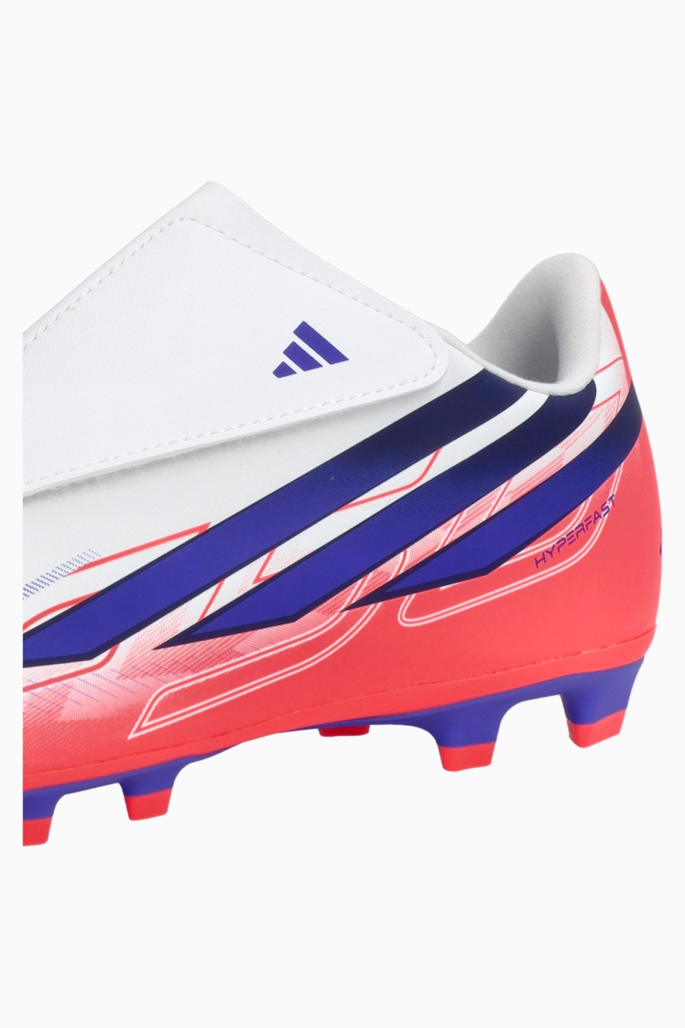 Бутсы adidas F50 Club Hyperfast Velcro FG/MG Junior - белый