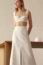 Юбка трапеция с разрезом