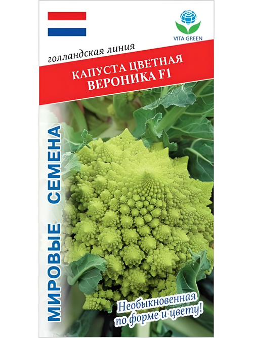 Семена капуста Вероника F1 цветная, 7 семян (Vita Green / Вита Грин)