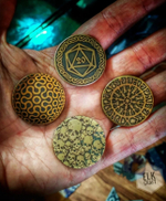 Латунная монета Фракталы