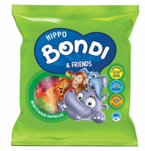 ЖЕВАТЕЛЬНЫЙ МАРМЕЛАД GUMMIES HIPPO BONDI & FRIENDS ВИТАМ 30ГР