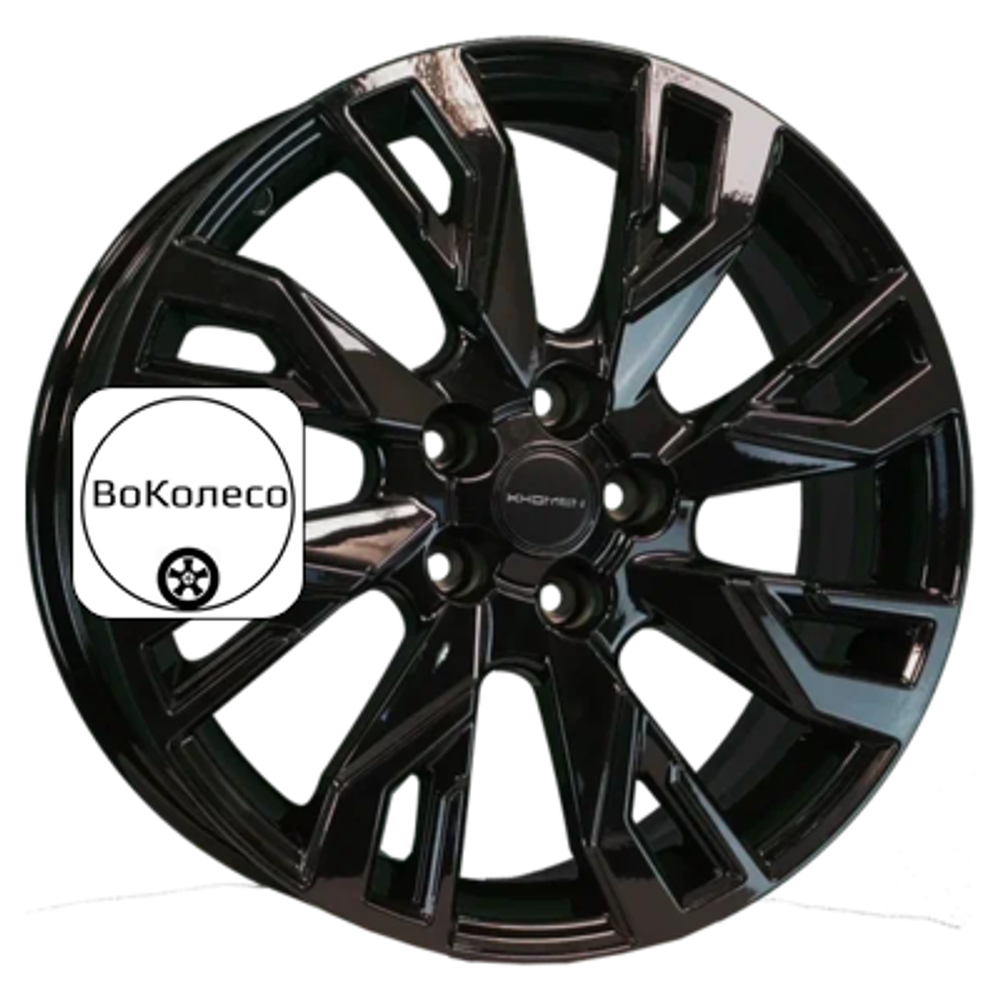 7x18/5x108 ET33 D60,1 KHW1809 (Chery Tiggo 4/Tiggo 7 Pro) Black Khomen Wheels