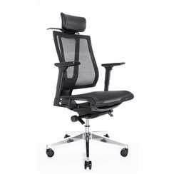Кресло FALTO G1 AIR (3 уровня поясницы, сетка, черный)