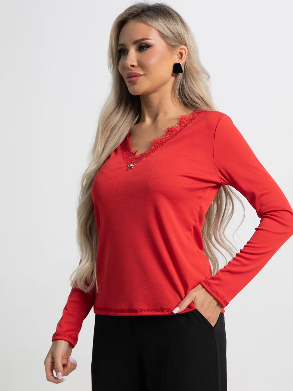 Блуза Новелла (красная) Б15490-24М LT Collection