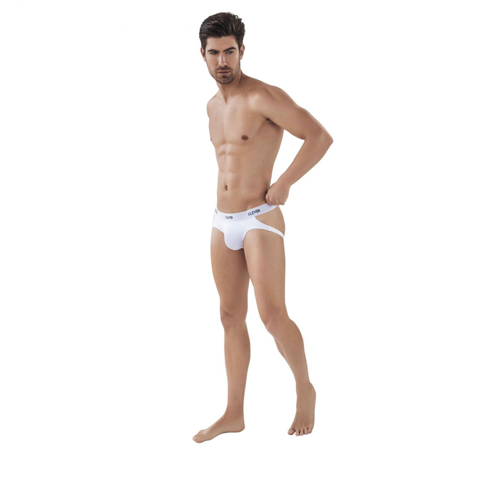 Белые мужские трусы-джоки Oporto Jockstrap (Размер: S) (Цвет: белый)