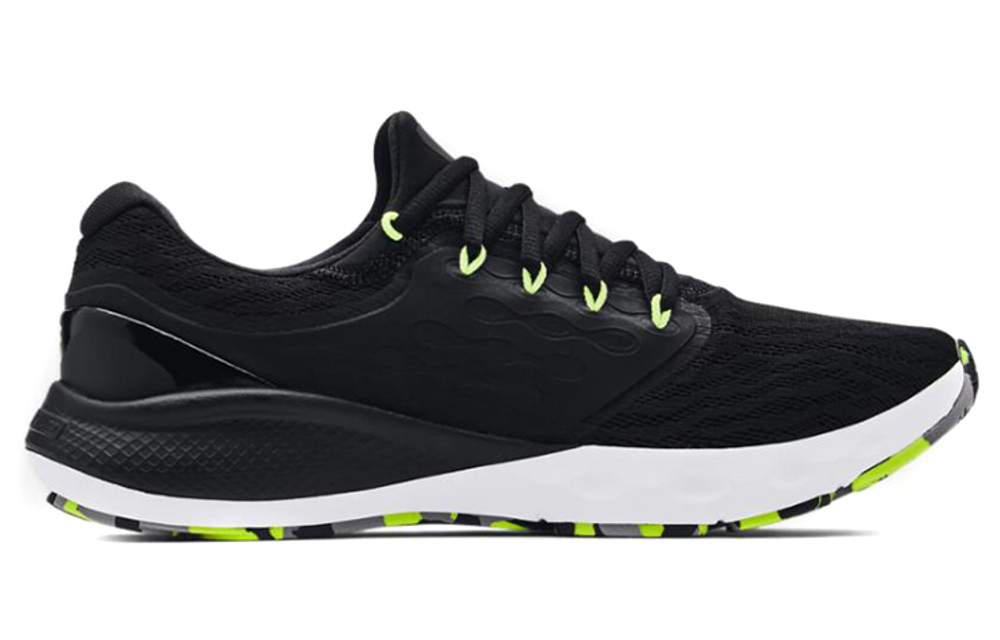 Under Armour Charged Vantage Marble Running comfortable non-slip wear-resistant breathable low-cut casual running shoes men's black and green