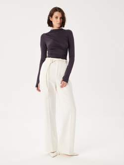 Лонгслив из вискозы со складками