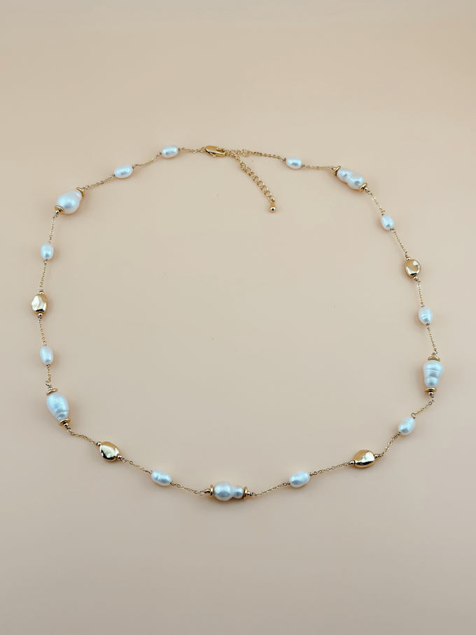 Колье с крупным жемчугом