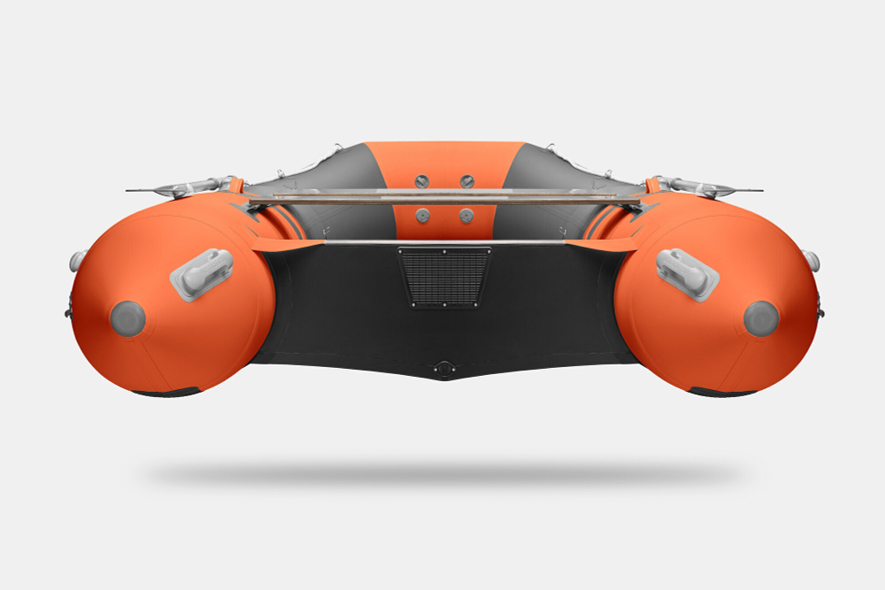 Надувная лодка GLADIATOR B420 оранжево-темносерый