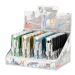 Ручка шариковая, Basir, синие чернила, серия "ТРАНСФОРМЕР", корпус с двумя ручками, 24 шт