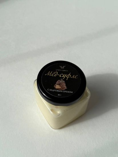 Мёд-суфле УтроЗдесь, с кедровым орехом