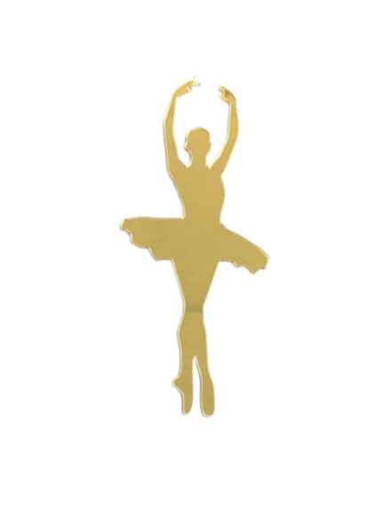 Топпер из оргстекла "Балерина" золото