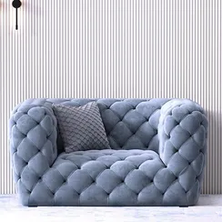 Кресло Chester, серо-голубой велюр