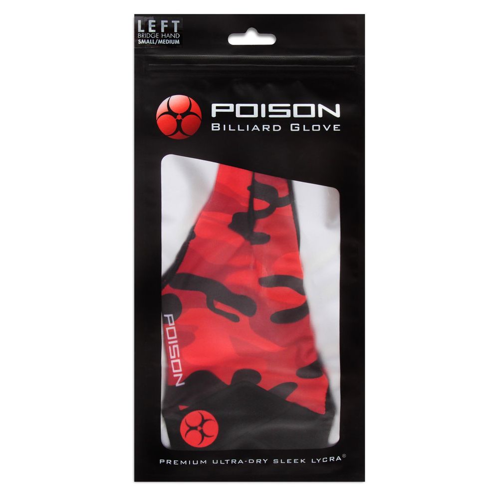 Перчатка Poison Camo Red S/M