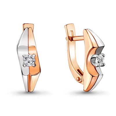 942022к Серьги из Золота с бриллиантами из коллекции "Darling"