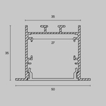 Профиль Led Strip ALM-5035-S-2M