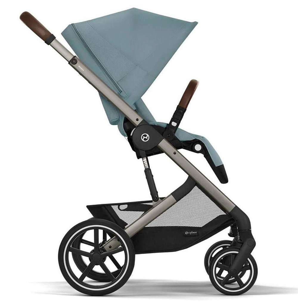 Коляска Cybex Balios S Lux TPE complete Cloud G Magic Black 3 в 1 Stormy Blue с дождевиками