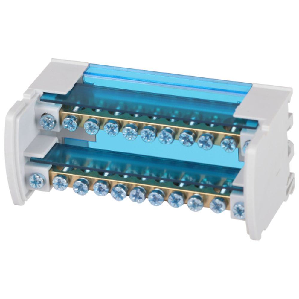 Шины на DIN-рейку ЭРА NO-224-97 в корпусе кросс-модуль ШНК 2х11 L+PEN | Кросс-модули