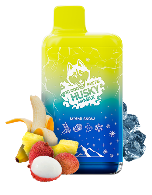 Одноразовая электронная сигарета Husky Air Max - Miami Snow (10000 затяжек)