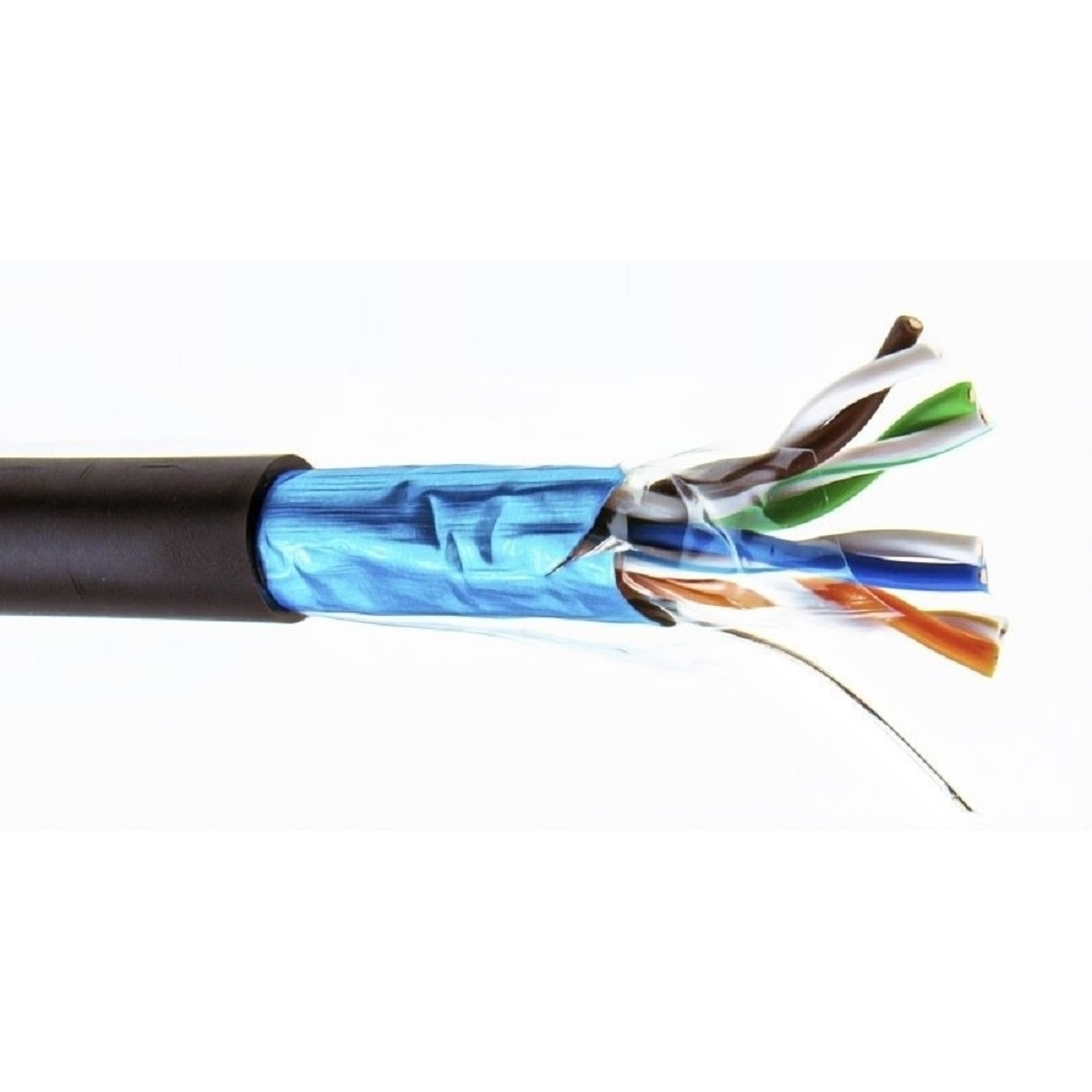 Витая пара 5bites Кабель FS5505-305CPE витая пара FTP / SOLID / 5E / 24AWG / COPPER / PE / BLACK / OUTDOOR / DRUM / 305M