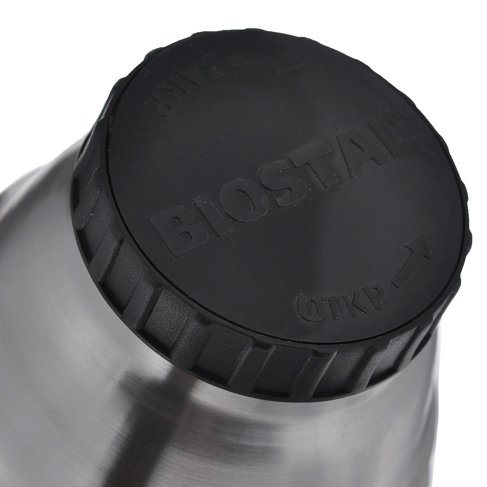 Термос Biostal (0,5 литра), 2 пробки, стальной