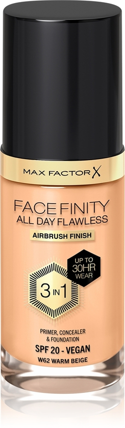 Max Factor Facefinity All Day Flawless - Долговечная тональная основа SPF 20, 30 ml